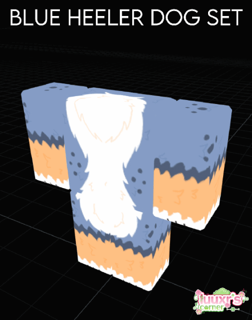 Blue heeler dog set